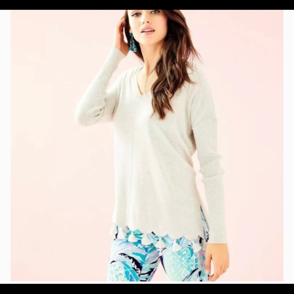 Lilly Pulitzer Martine Tassel Sweater Small